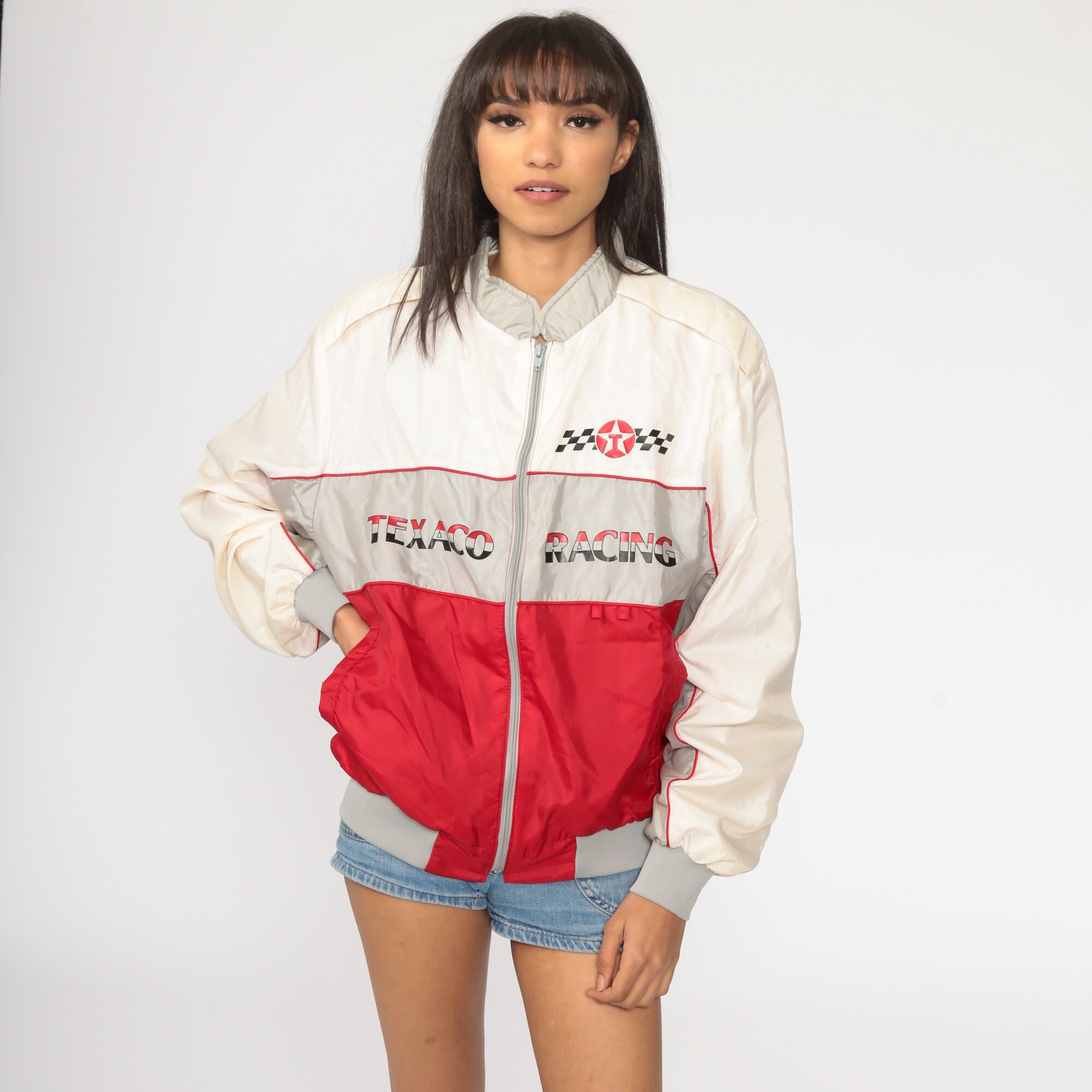 Car Racing Jacket 80s Windbreaker - Etsy