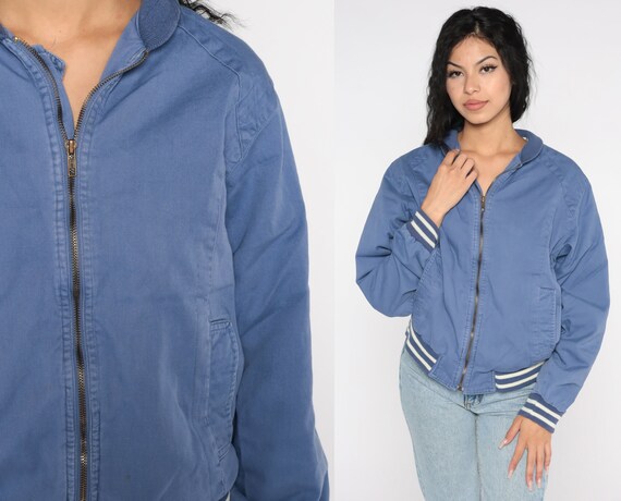 baseball jacket women blue