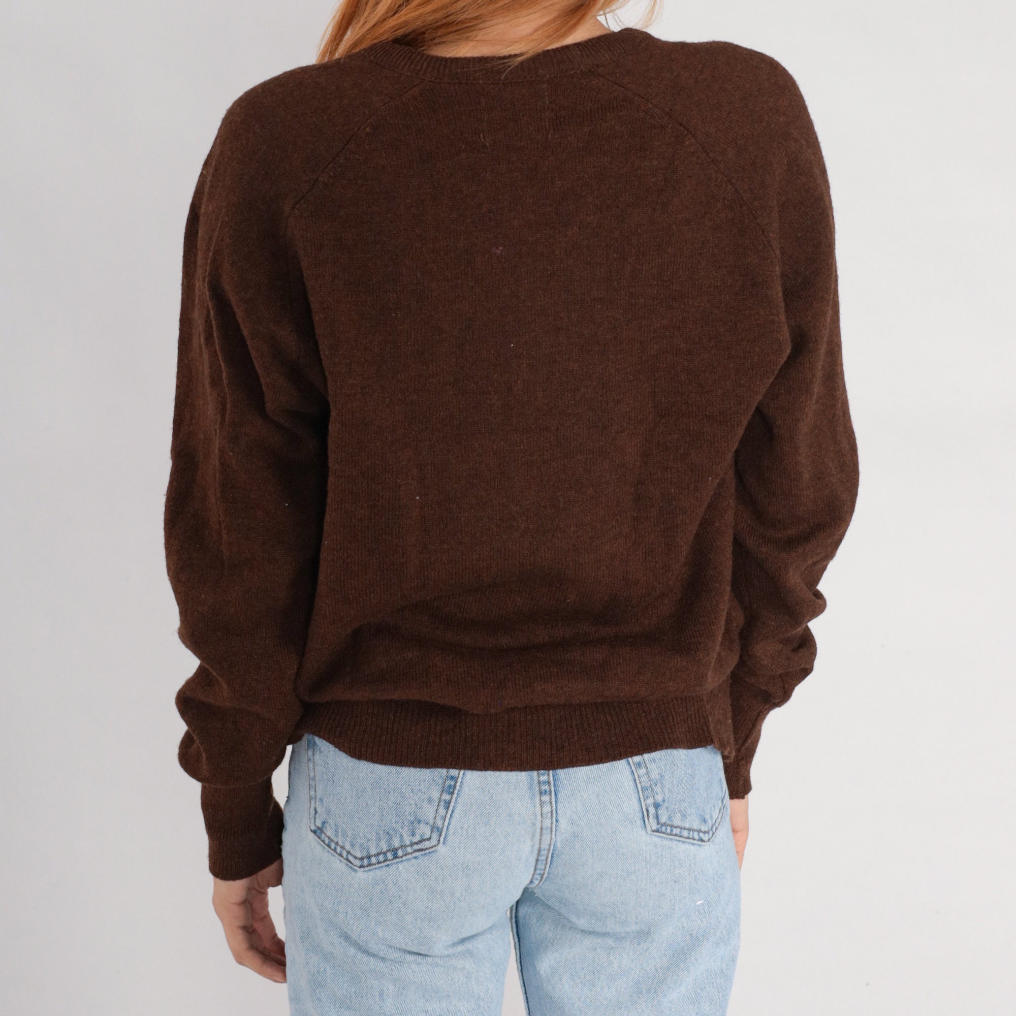 Vintage Knit Sweater Brown Garmentory | escapeauthority.com