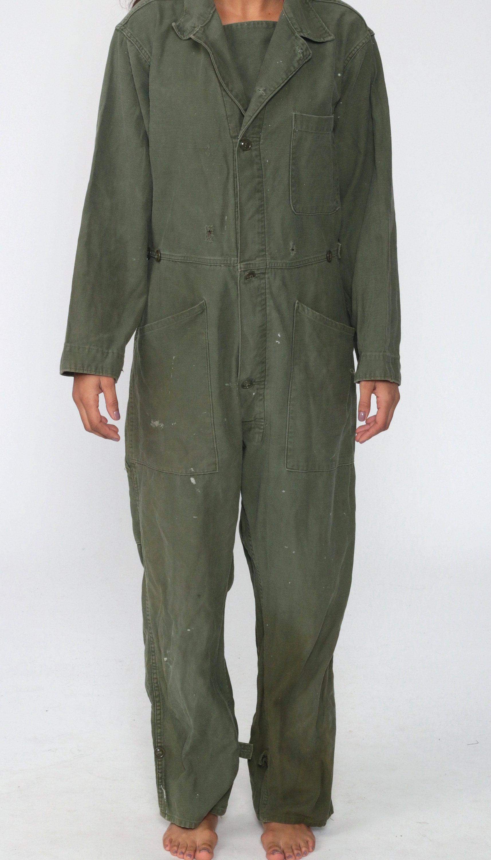 Military Green Boiler Jumpsuit Olive Green Boiler Suit