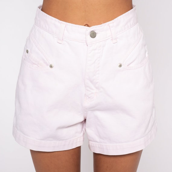 Pink Denim Shorts Baby Pink Shorts High Waisted J… - image 5