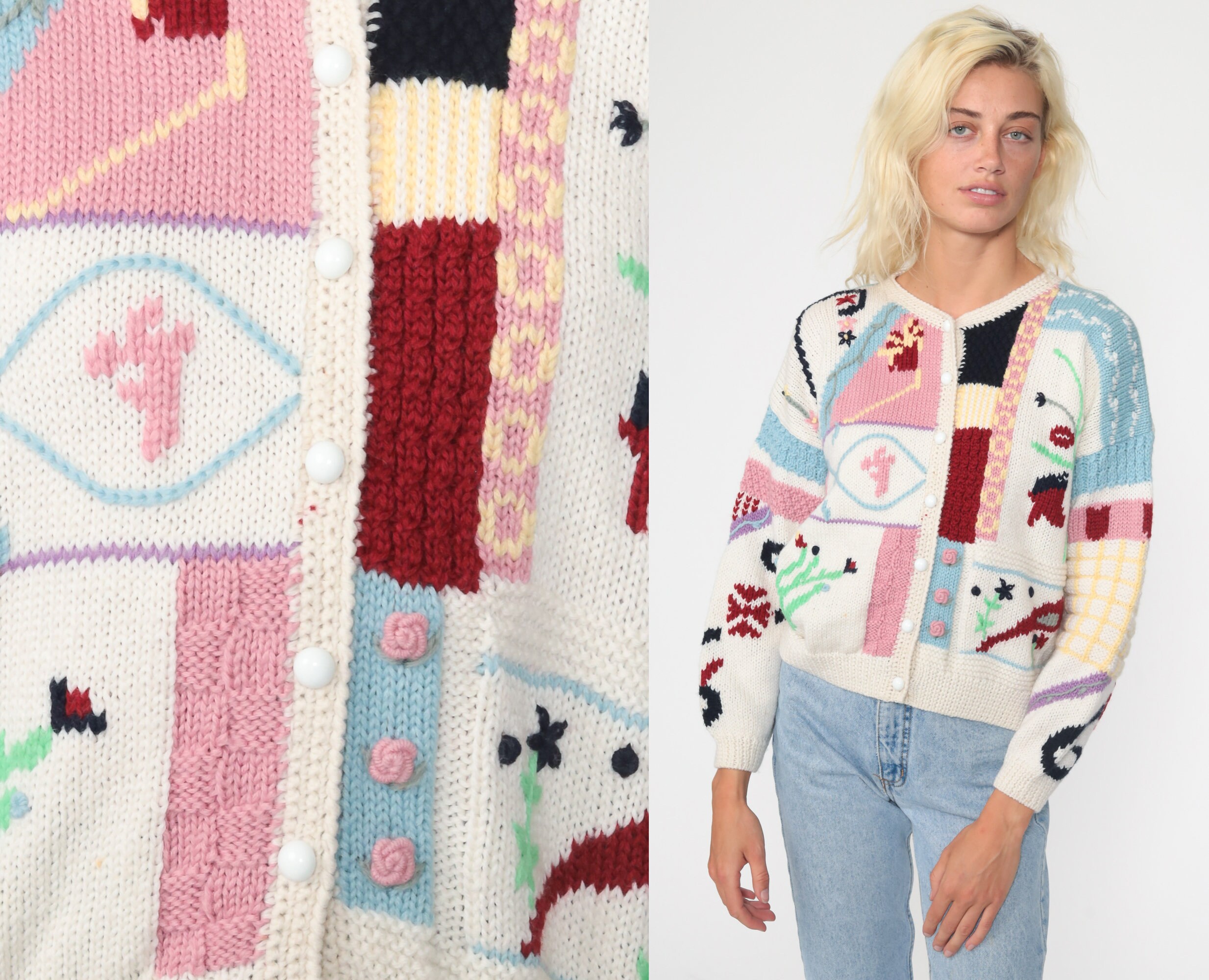 floral cardigan sweater