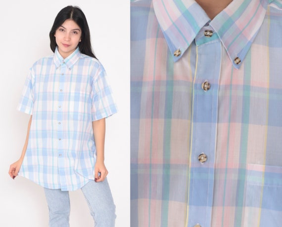 Vintage pastel coloured shirt/jacket/blouse, - Gem