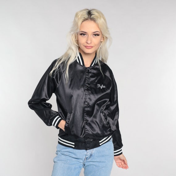 Arizona Diamondbacks Jacket 90s Baseball Jacket MLB Windbreaker Snap Up Coat Kyle Uniform Black AZ Sports Bomber Retro Vintage 1990s Small S