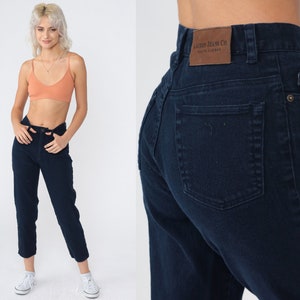 Ralph Lauren Ankle Jeans Y2K Dark Wash Denim Cropped Pants Lauren Jeans Co High Waisted Slim Tapered Leg Vintage 00s Petite Extra Small xs