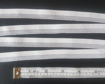 5m of 10mm BLACK Elastic Scalop Picot Edge Lingerie Underwear Edging Lace Light