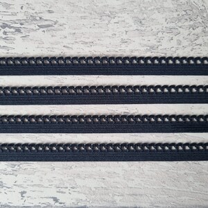 3m 5m Ou 10m De 10mm Noir Ou Blanc &eacute;lastique Scalop Picot