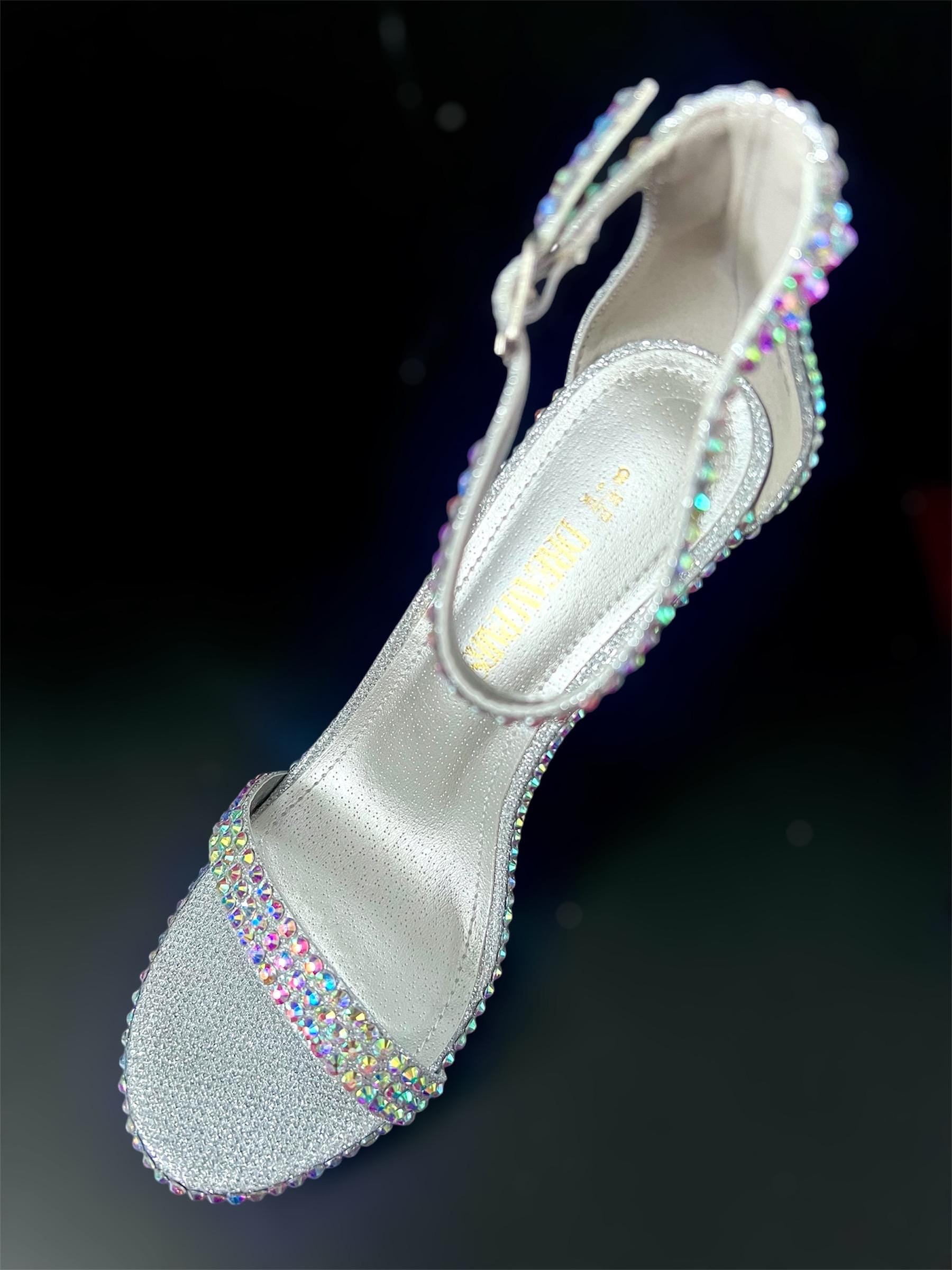 Women’s Rhinestone Open Toe Strappy Heels Sandals Pumps - Etsy