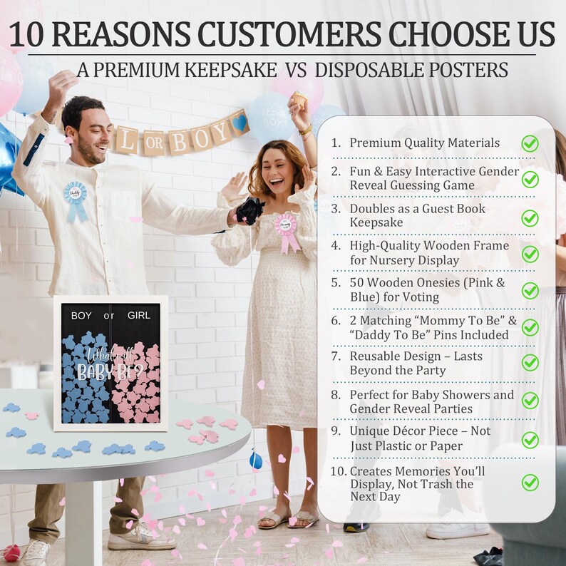 thumbnail image 2 of Buy Bear Gender Reveal Voting Board Sign, Guess The Gender Reveal Game For 32 Pcs Baby Shower With Boy Girl Voting Stickers He Or She What Will Baby Be 2 of 13