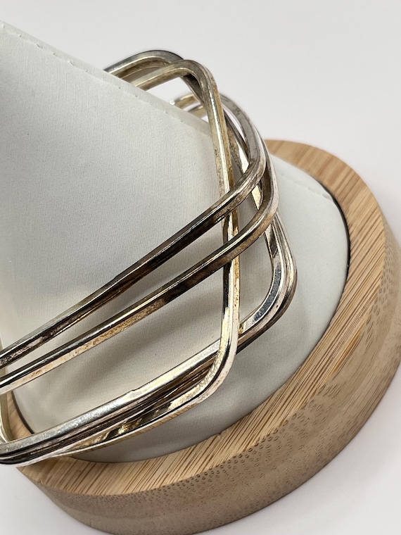 Vtg Rolling Silver  Bangles - image 4