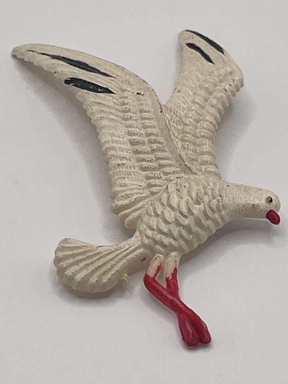 Vtg 1940s Seagull Pin
