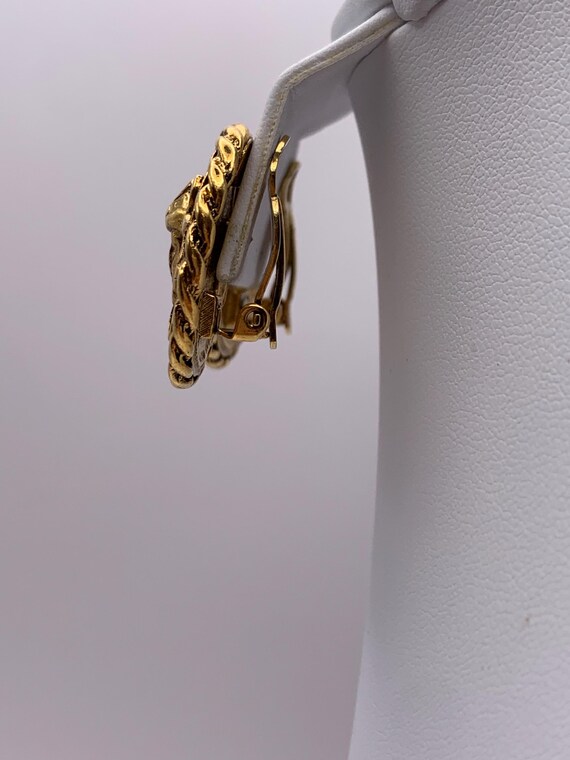 Vtg Erwin Pearl Medusa Earrings - image 2