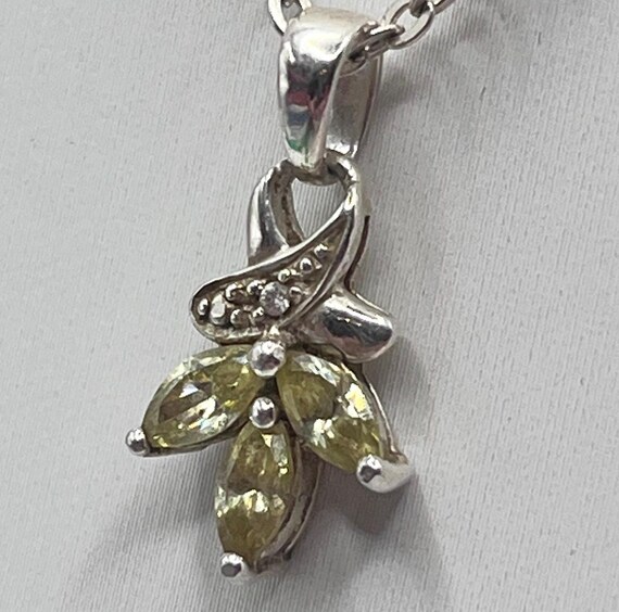 Sterling Silver Peridot Necklace