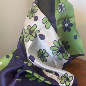 Vtg Acetate Scarf