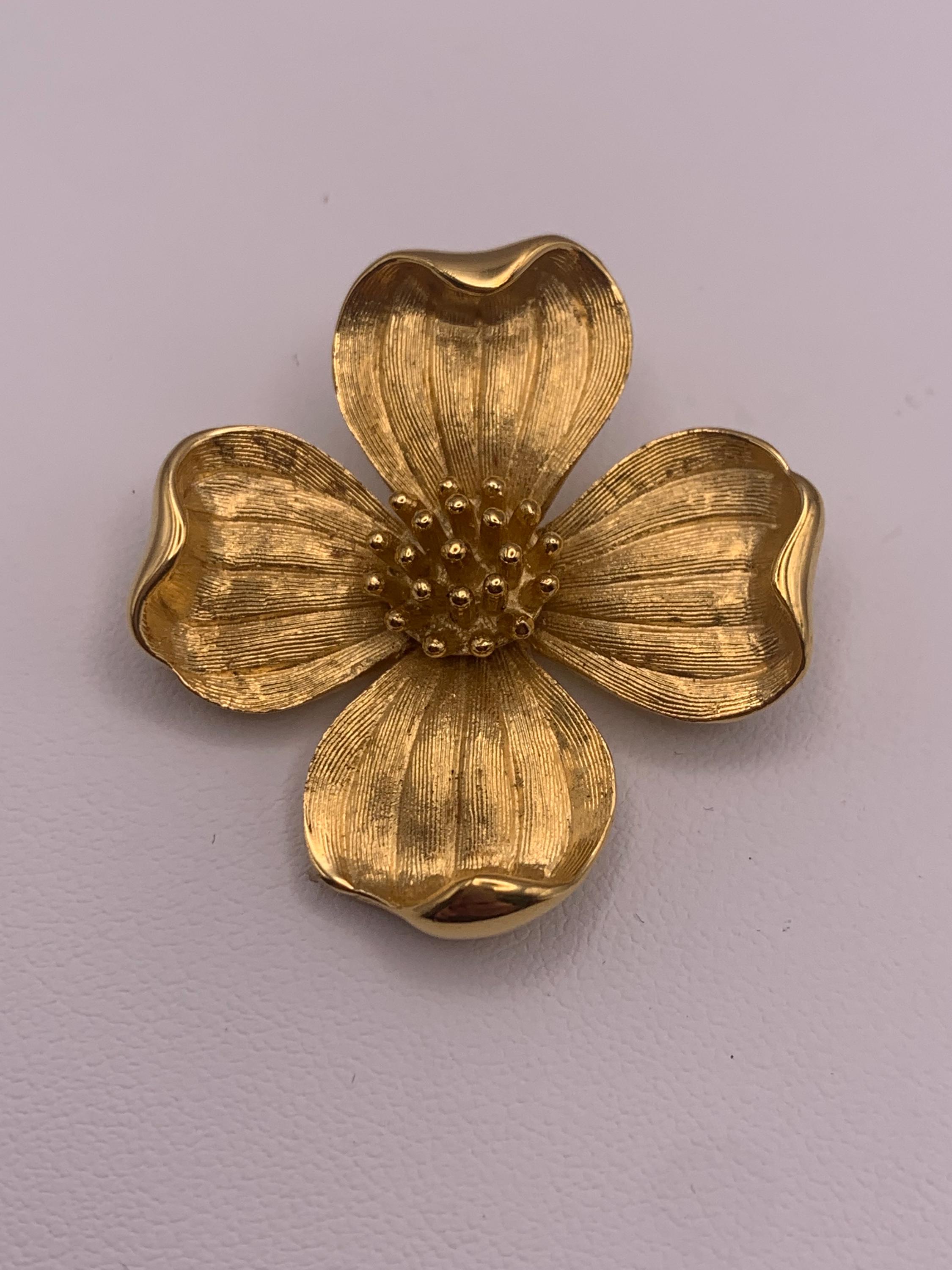 Trifari Flower Brooch - Etsy