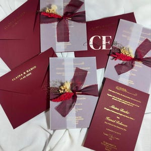 Carte invitation Mariage Royal
