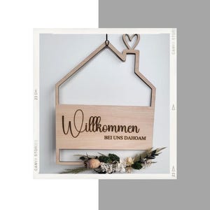 digitale Datei - Haustürkranz - Willkommenskranz - SVG Datei - Tür Kranz - Kranz - Datei - Laserdatei