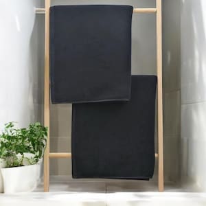 Black Bath Towel 70x140 cm - 100% Cotton and Absorbent
