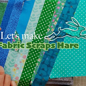 PDF Pattern Fabric Scraps Hare Pattern With Step-by-step Instructions ...