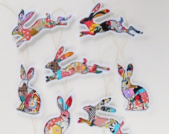 Bunny Free motion embroidery decoration special easter decor