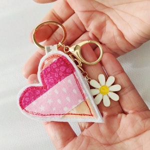 PDF pattern Fabric Scraps Heart Keyring and Garland Pattern with Step-by-Step Instructions instant download image 4