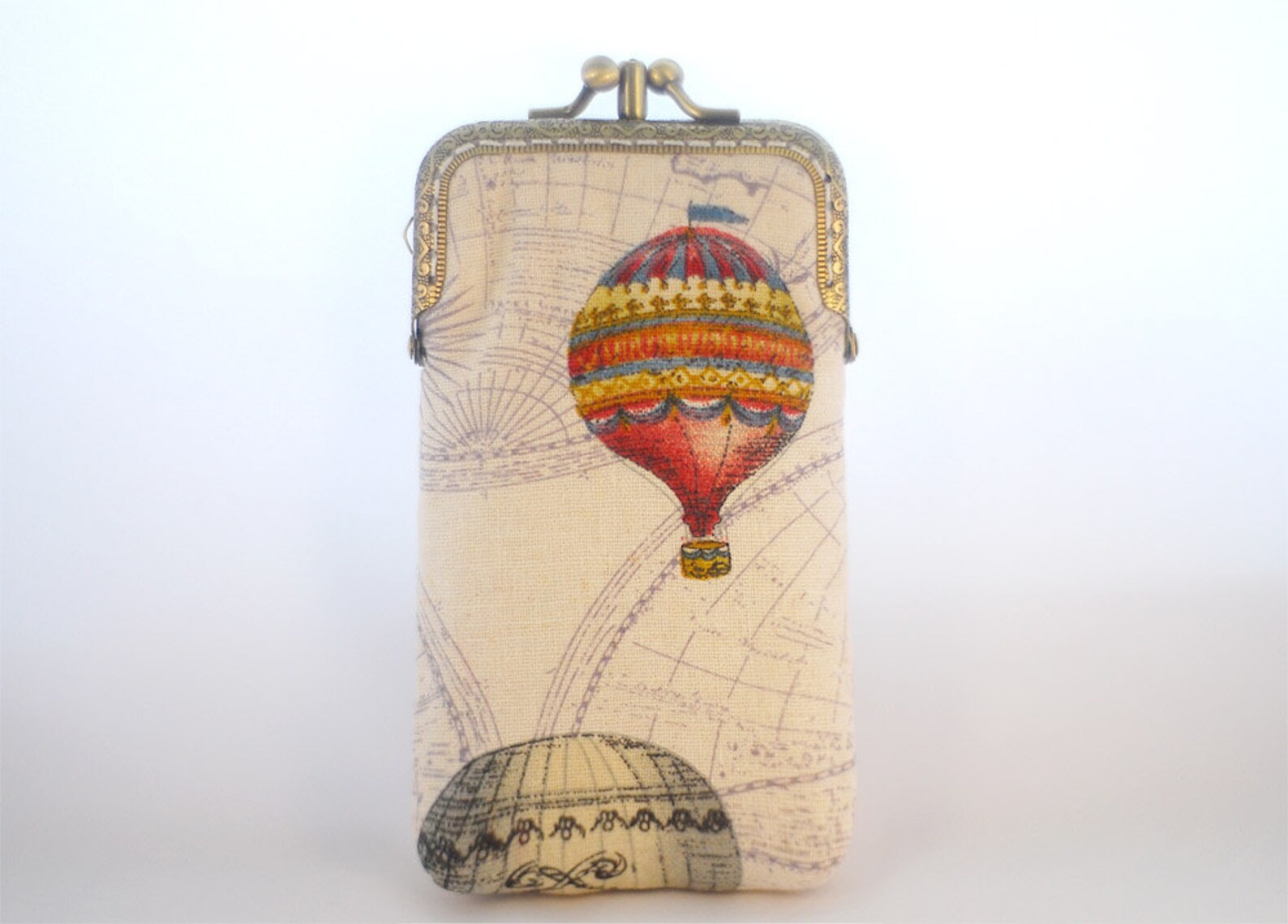 IPhone wallet fabric Double Pockets / iPhone Sleeve case / Etsy