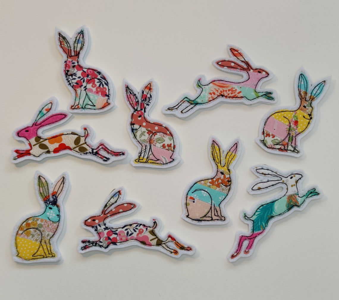 PDF Pattern Fabric Scraps Hare Pattern With Step-by-step Instructions ...