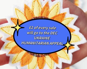 Peace For Ukraine, Sun flowers, 2Pounds of each sale Donated card purse, DEC Ukraine Humanitarian Appeal, Help Support, Stop UKR War