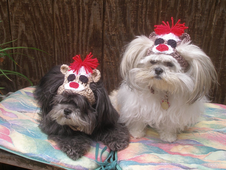 Dog Hat SOCK MONKEY Humorous Choose Color 2 to 20 Lb Etsy