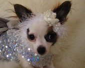 NEW - Wedding bridal Headband for Pet - 2 to 20 lb dog or cat