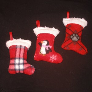 CHRISTMAS STOCKING - Dog SQUEAKER Toy - Choose one - S or M