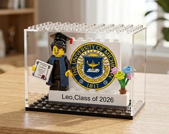 Custom 2026 Graduation Minifigure, Personalized Gift for Her or Him, Class of 2026 Keepsake