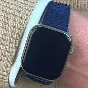 Bracelet de montre de luxe en python, bracelet peau de serpent fait main pour Apple Watch Ultra 49 mm 46 mm