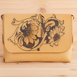 Handmade Leather Shoulder Bag – Full-Grain Genuine Leather, Large Capacity Everyday Tote, Rustic Artisan Craft with Strap from Türkiye