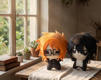 Ranfren Randall Wu Plush Doll 10cm – Handmade Cute Character Plush, Soft Bean Doll, Anime Fan Gift, Desk Collectible