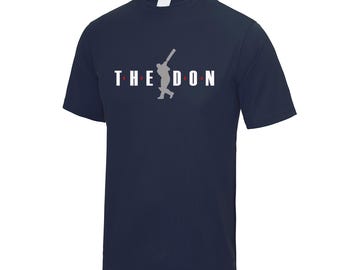 Don Bradman Icons  Cool T-Shirt in Various Colours and Sizes Cricket Legend