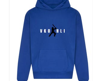 Virat Kohli Icons Heavyweight Hoodie in Various Colours and Sizes Cricket Legend