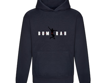 Jasprit Bumrah Icons Heavyweight Hoodie in Various Colours and Sizes Cricket Legend
