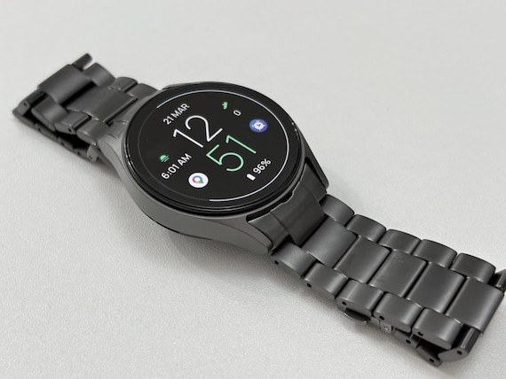 Luxury Matte Titanium Watch Band for Samsung Galaxy Watch 8 7 6 5 4 Classic, Adjustable 18mm 20mm 22mm Metal Strap Garmin Venu, Pixel Watch