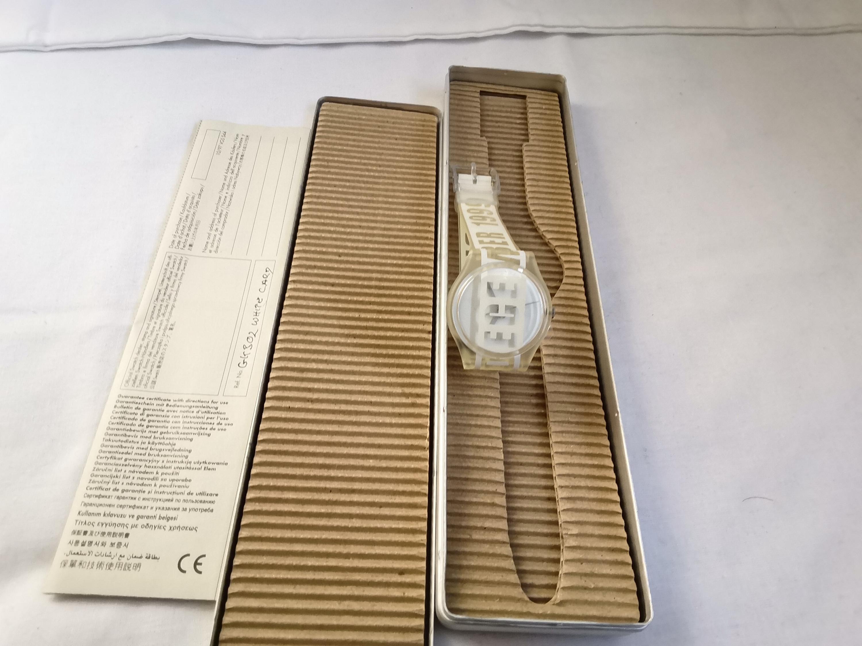 1999 Swatch GK302 “Last Swatch of the Millennium” – Vintage Watch in Alloy Case Vintage Swatch Wristwatchs Gk302 White Card 1999. - Etsy  main image 2
