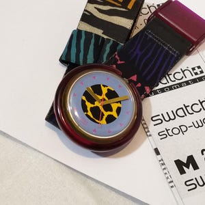 Vintage swatch wristwatchs PWK135 JUNGLE ROAR 1991.