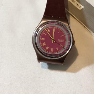 Vintage swatch wristwatchs GX118 BOOKEYS BET 1990.