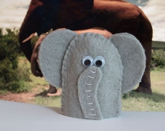 Elephant finger puppet