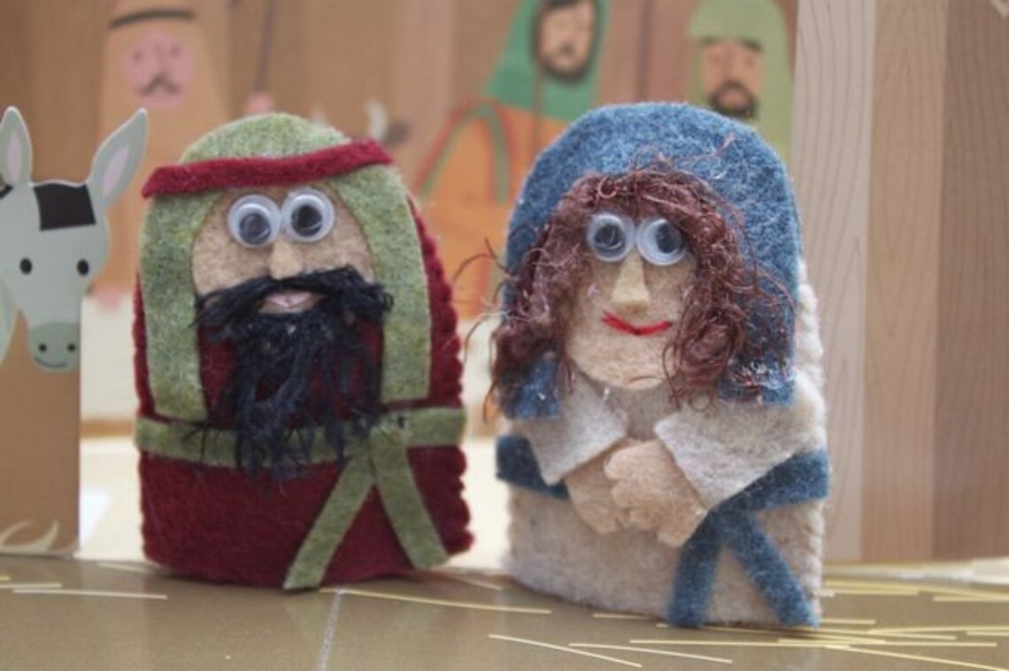Nativity Finger Puppet Set - Etsy