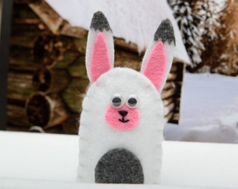 Rabbit finger puppet