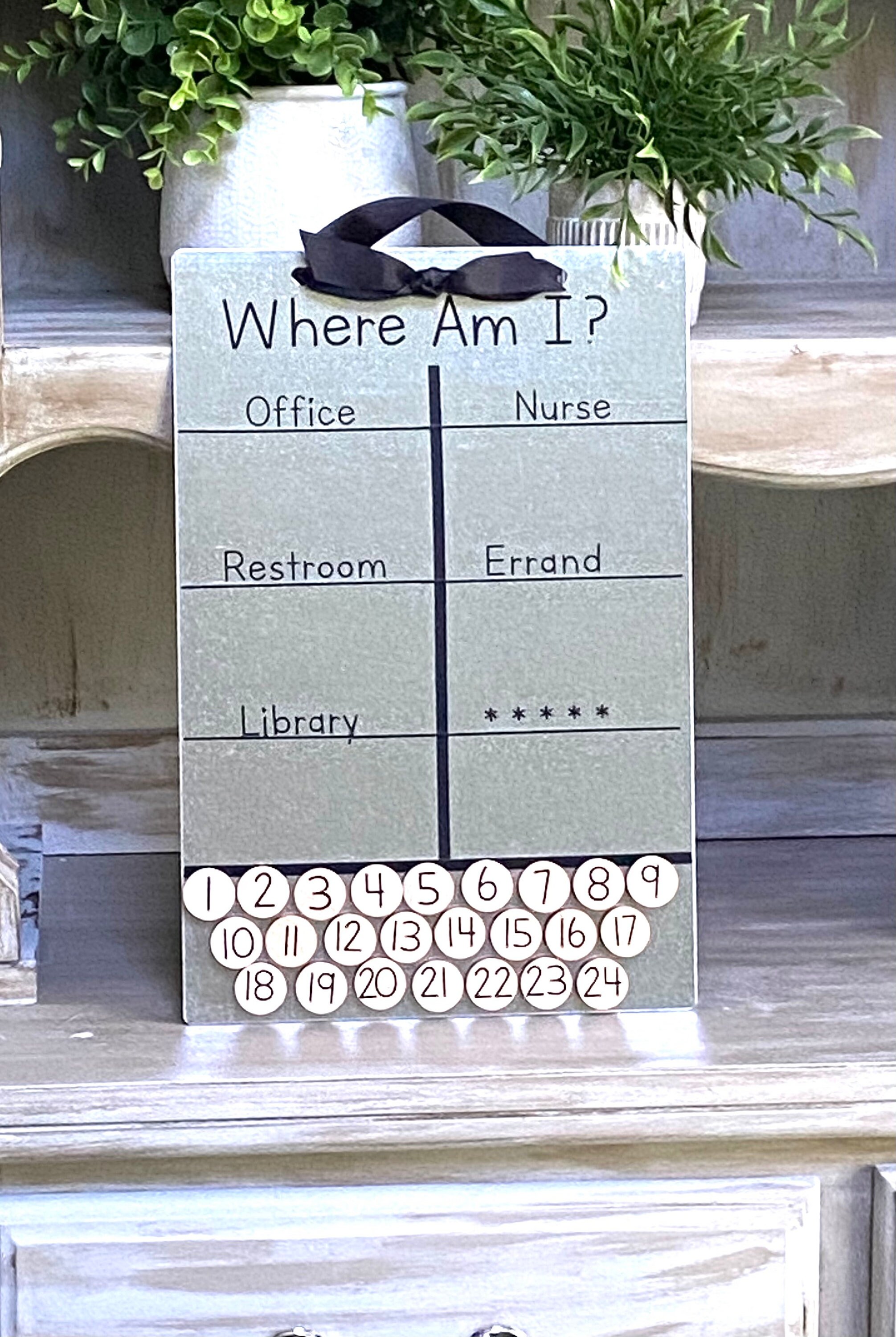 Classroom Check In Where Am I Board Student In