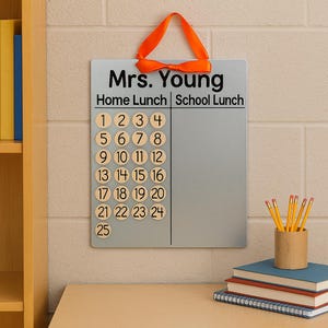 Lunch Count - Magnetic - Teacher Gift Idea - Two Section - Magnet Board - Lunch Choice -  Organize - Magnets Included