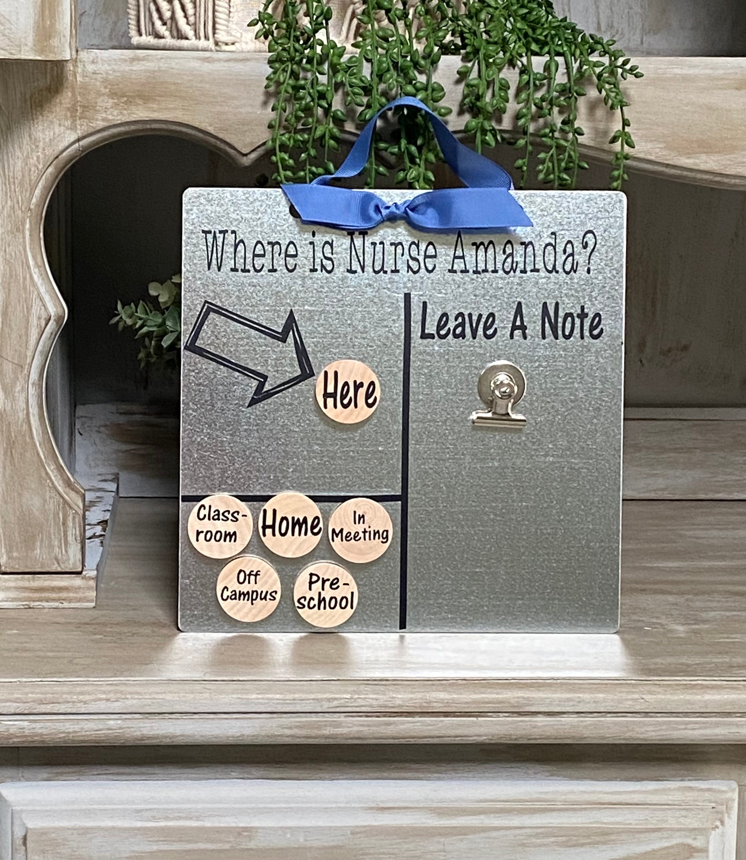 Work from Home Door Sign Whiteboard Hanger with Chalkboard -  Portugal