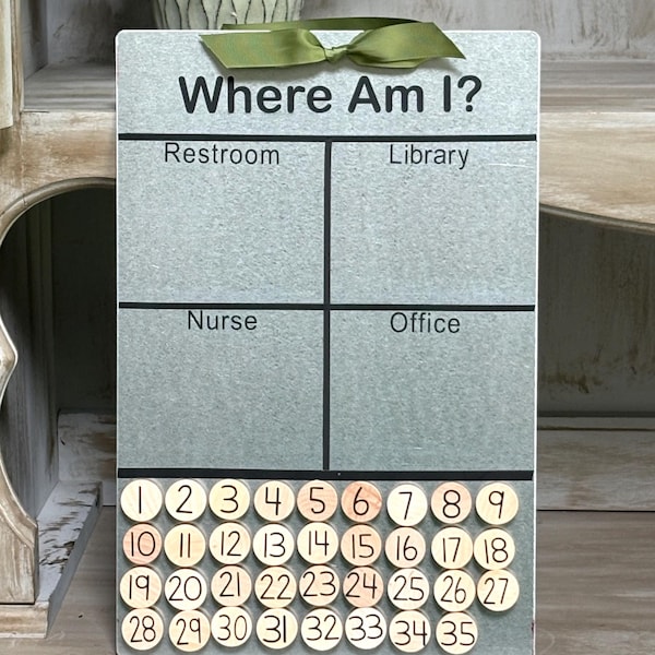 Student Tracker Magnet Board: Classroom Management Organizer, Teacher Appreciation Gift