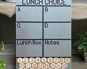 Lunch Count Magnet Board - Classroom Organizer - Back to School 2023 - Classroom Lunch Choice - Magnet Board - Number Magnets - Lunch Choice